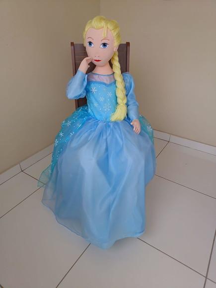 Boneca de Pano Frozen Articulada 1 m e 30cm Decoração Festas
