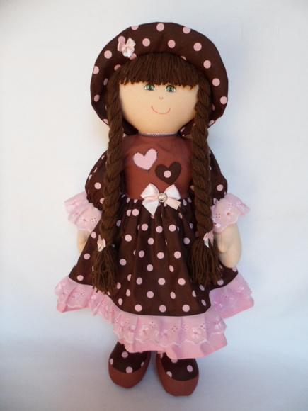 Boneca de pano grande 55 cm