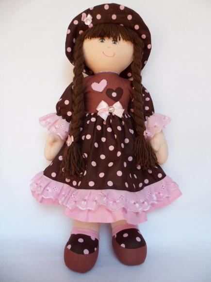 Boneca de pano grande 55 cm