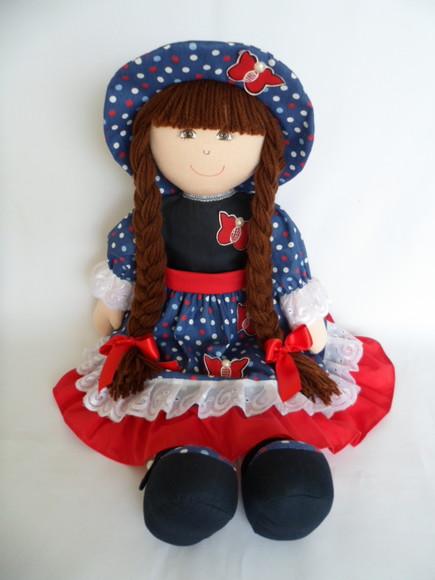 Boneca de Pano Grande 55 cm