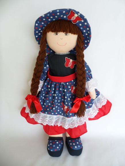 Boneca de Pano Grande 55 cm
