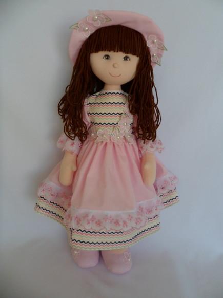 Boneca de pano grande 60 cm