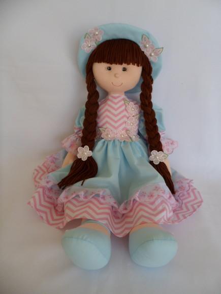 Boneca de pano grande 60 cm