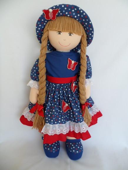 Boneca de pano grande 75 cm