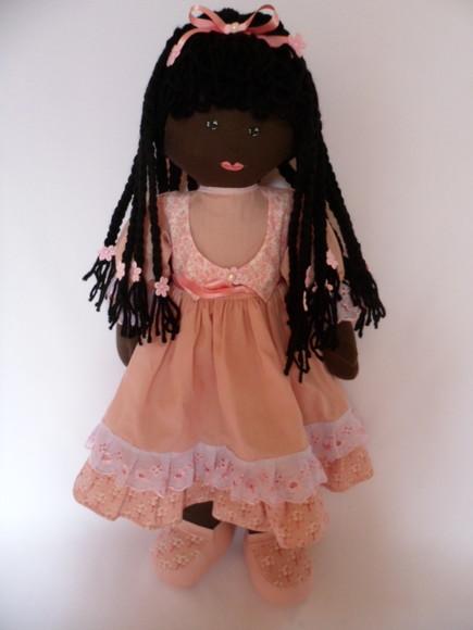 Boneca de Pano Grande Negra