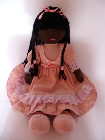 Boneca de Pano Grande Negra
