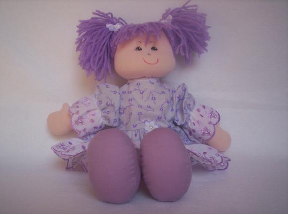 Boneca de Pano Menina 35 cm