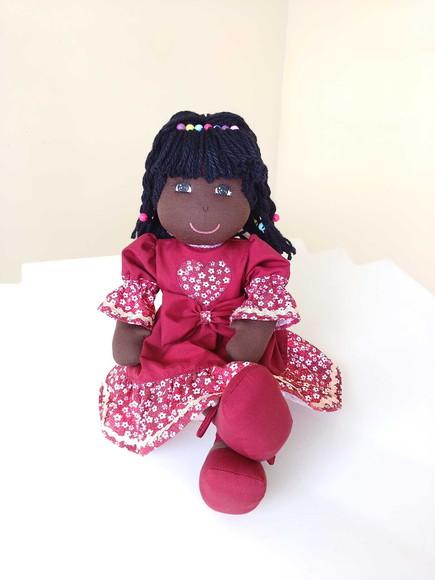 Boneca de Pano menina negra