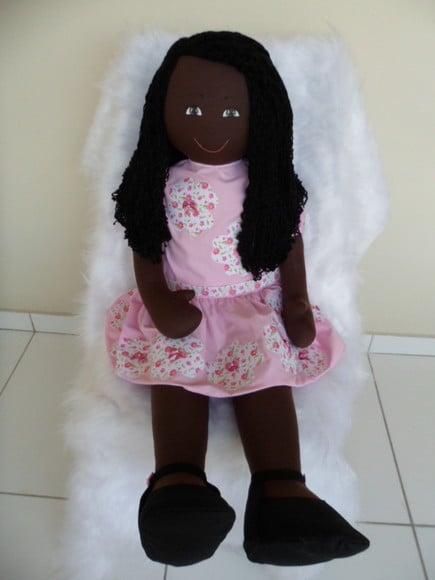 Boneca de Pano Negra 1 Metro