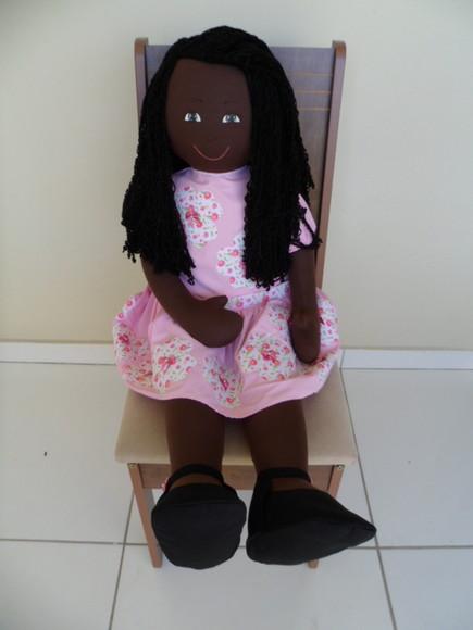 Boneca de Pano Negra 1 Metro