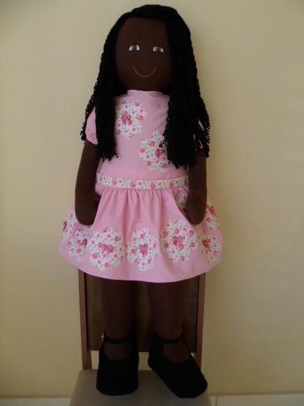 Boneca de Pano Negra 1 Metro