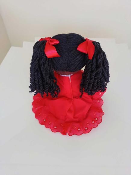 Boneca de Pano Negra 35 cm