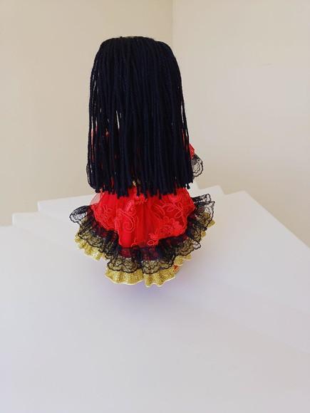 Boneca de Pano Negra Articulada Eventos e Decoraçao