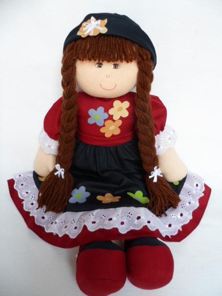 Boneca de Pano para Brincar 55 cm
