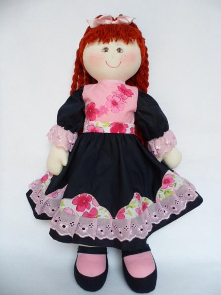 Boneca de Pano para Brincar 55 cm