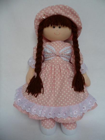 Boneca de Pano para Brincar 55 cm