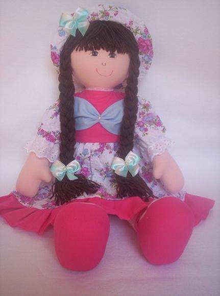 Boneca de Pano Personalizada 55 cm