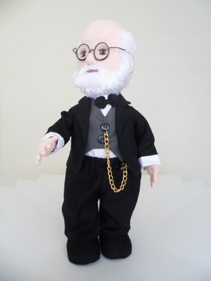 Boneco De Pano Decorativo Inspirado Em Sigmund Freud