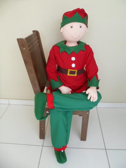 Boneco de Pano Grande Articulado para Natal 1 m e 40 cm