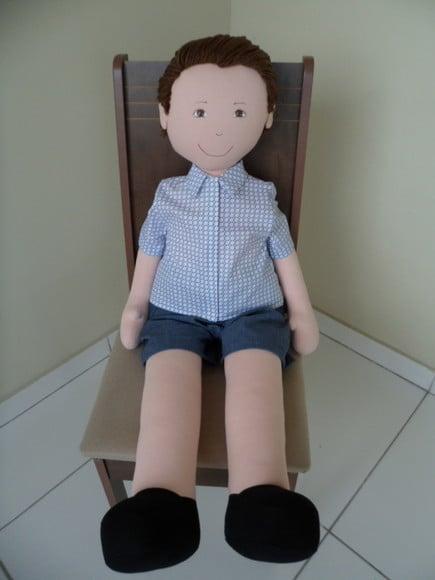 Boneco de Pano Menino de 1 Metro