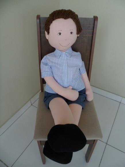 Boneco de Pano Menino de 1 Metro