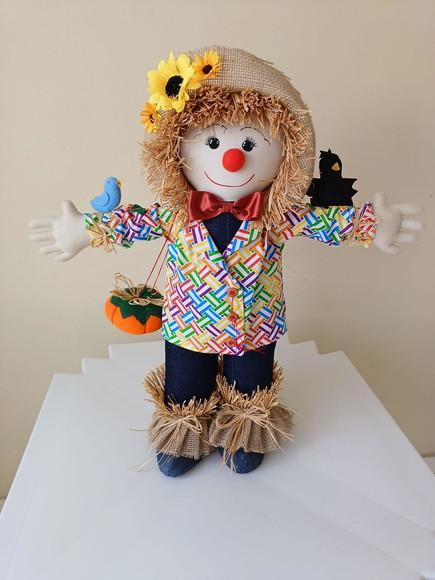Espantalho Boneco de Pano 60 cm para de Pé