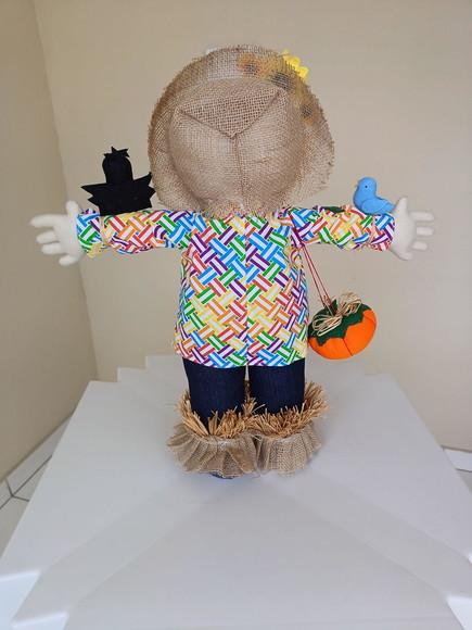 Espantalho Boneco de Pano 60 cm para de Pé