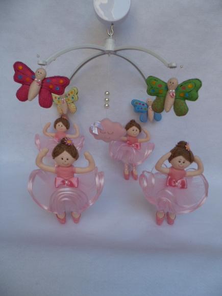 Móbile de berço musical bailarina