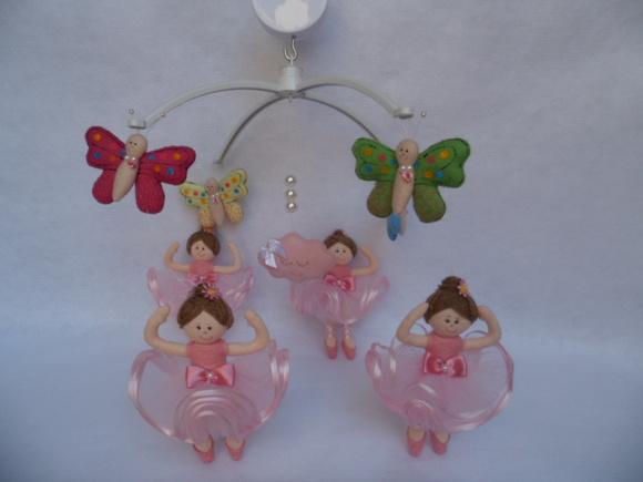 Móbile de berço Musical giratório bailarinas