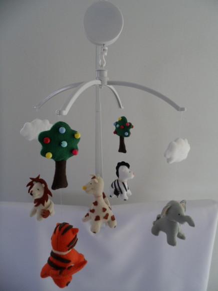 Móbile de Berço Safari Artesanal