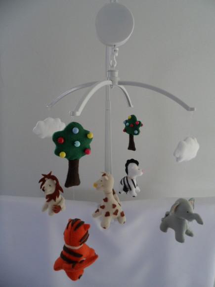 Móbile de Berço Safari Artesanal