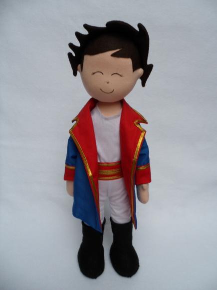 príncipe personalizado boneco de pano