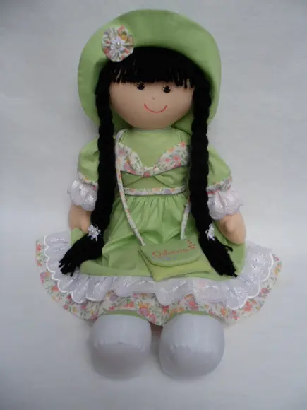 Boneca de pano 55 cm PERSONALIZADA.