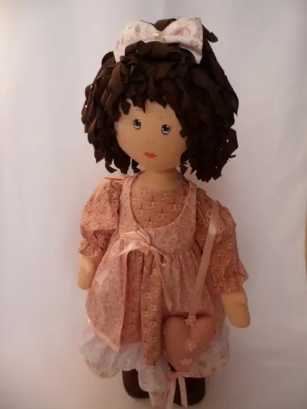 Boneca de Pano Articulada 63 cm para de Pé