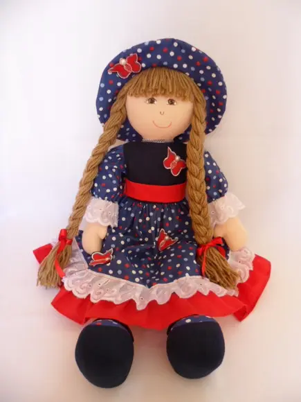 Boneca de Pano Boneca Grande 55 cm