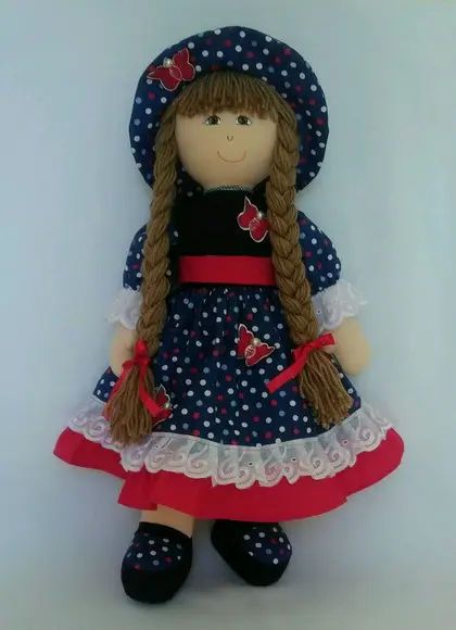 Boneca de Pano Boneca Grande 55 cm