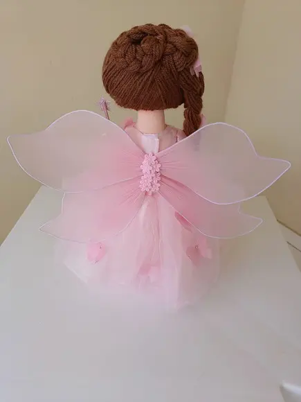Boneca de Pano Fada 47cm Articulada para de Pé Festas