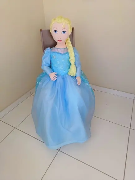 Boneca de Pano Frozen Articulada 1 m e 30cm Decoração Festas