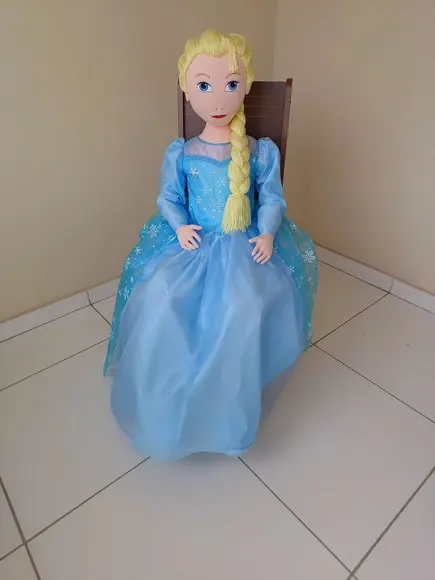 Boneca de Pano Frozen Articulada 1 m e 30cm Decoração Festas