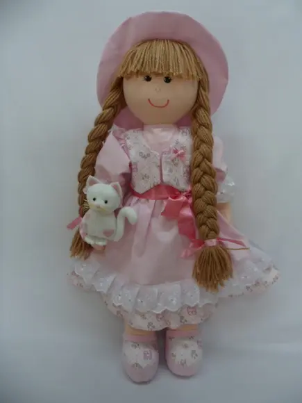 Boneca de pano grande 55 cm