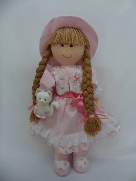 Boneca de pano grande 55 cm