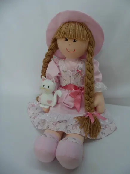Boneca de pano grande 55 cm