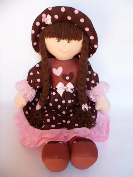 Boneca de pano grande 55 cm