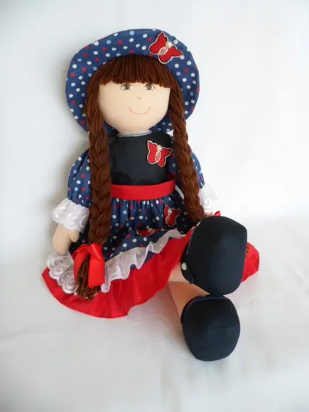 Boneca de Pano Grande 55 cm