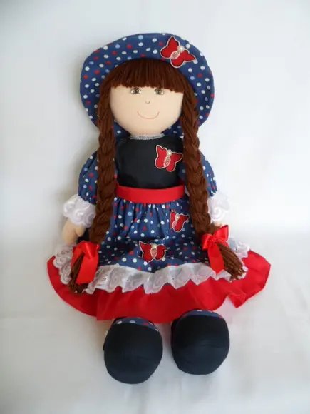 Boneca de Pano Grande 55 cm