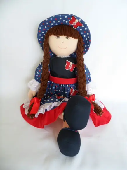 Boneca de Pano Grande 55 cm