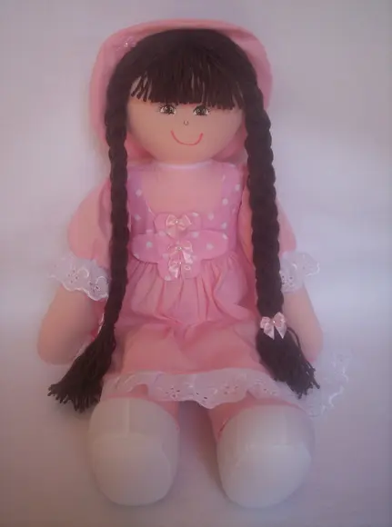 Boneca de pano grande 55 cm