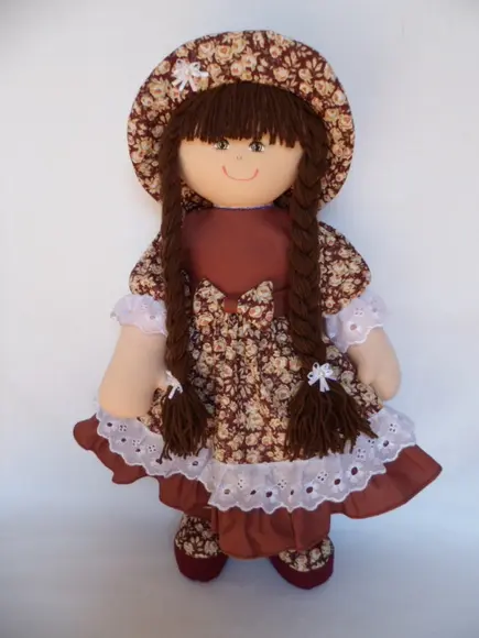Boneca de Pano Grande 55 cm