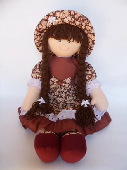 Boneca de Pano Grande 55 cm