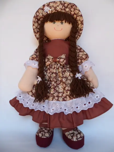 Boneca de Pano Grande 55 cm